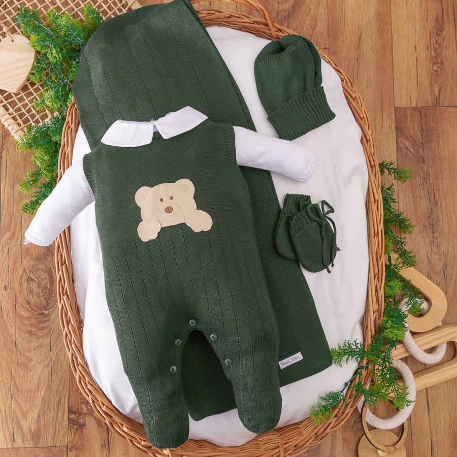  Saída de Maternidade Ryan - Verde Militar